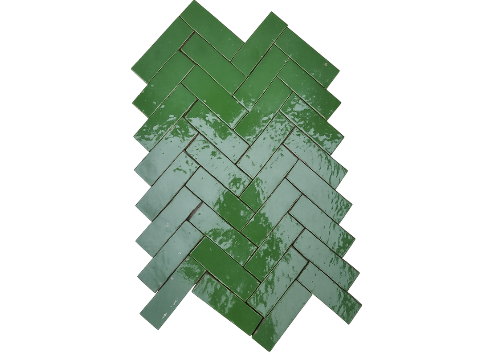 Emerald bejmat herringbone